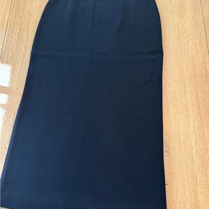 St. John Black Mixi Pencil Skirt for Business, Party/cocktail.
Waist: 15 1/2”